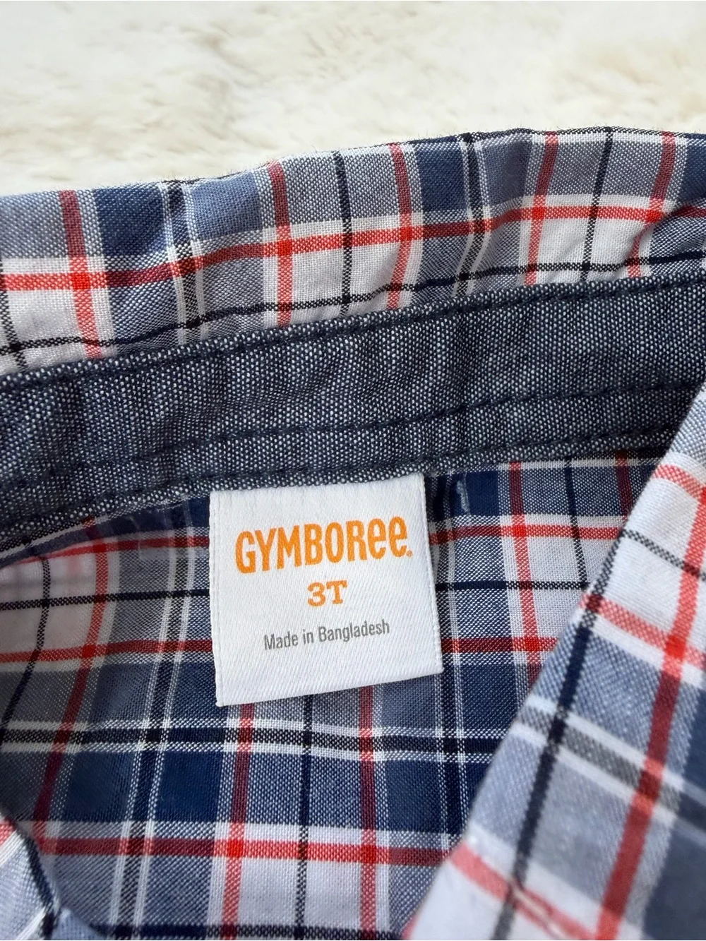 Gymboree Kids Plaid Button-Down Shirt - Navy & Red